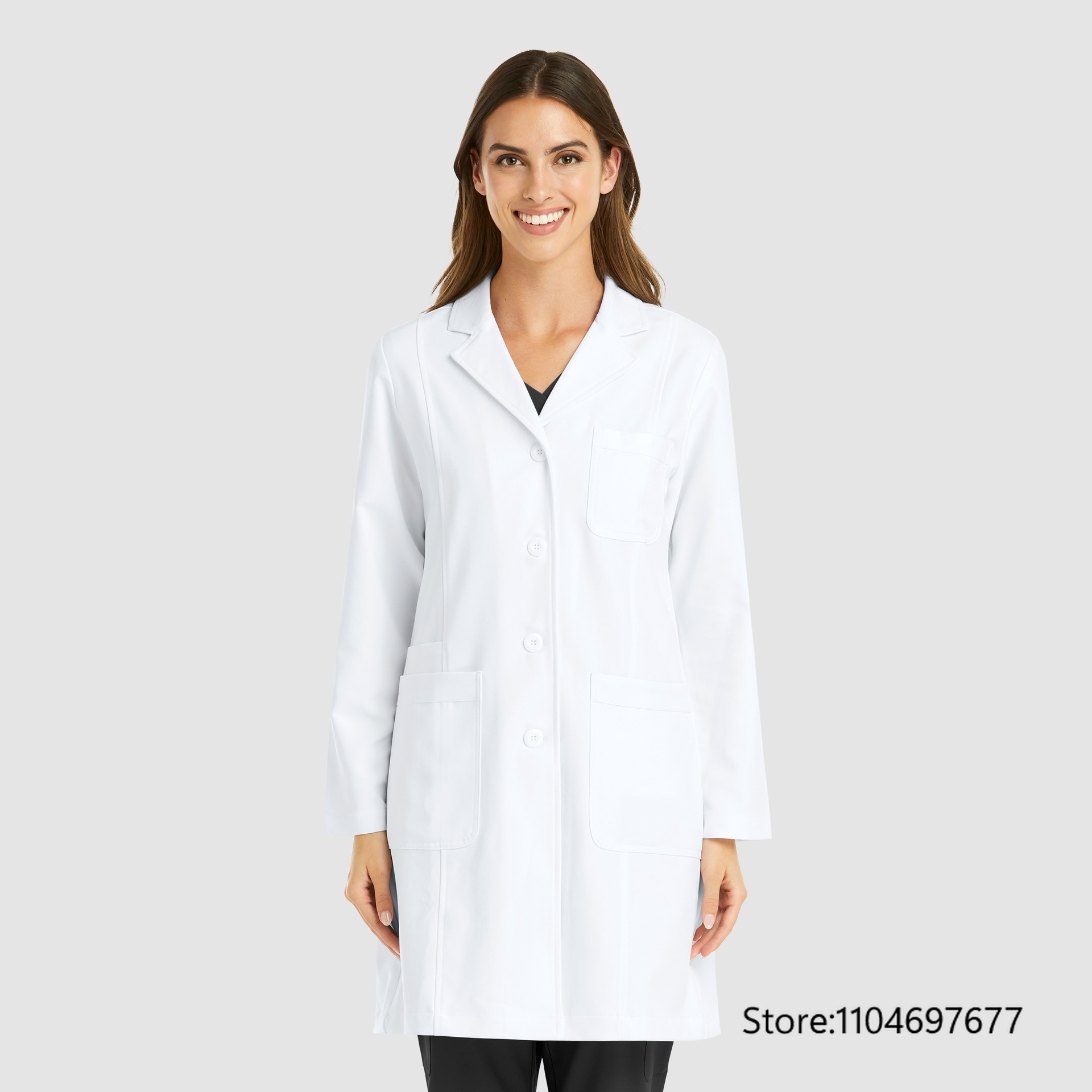 Multicolor Women's Long Sleeve - Medical Lab Coats recension och pris
