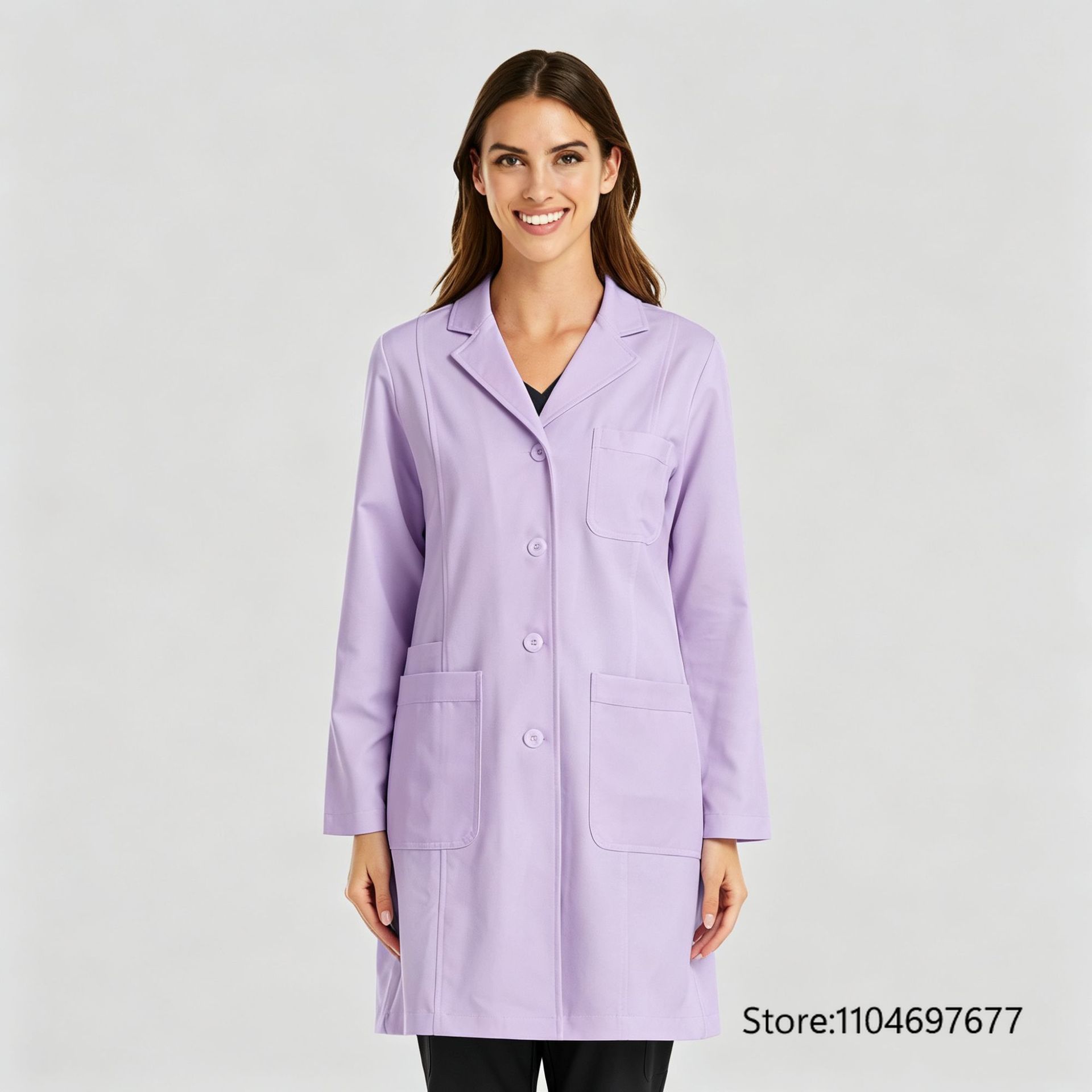 Multicolor Women's Long Sleeve - Medical Lab Coats recension och pris