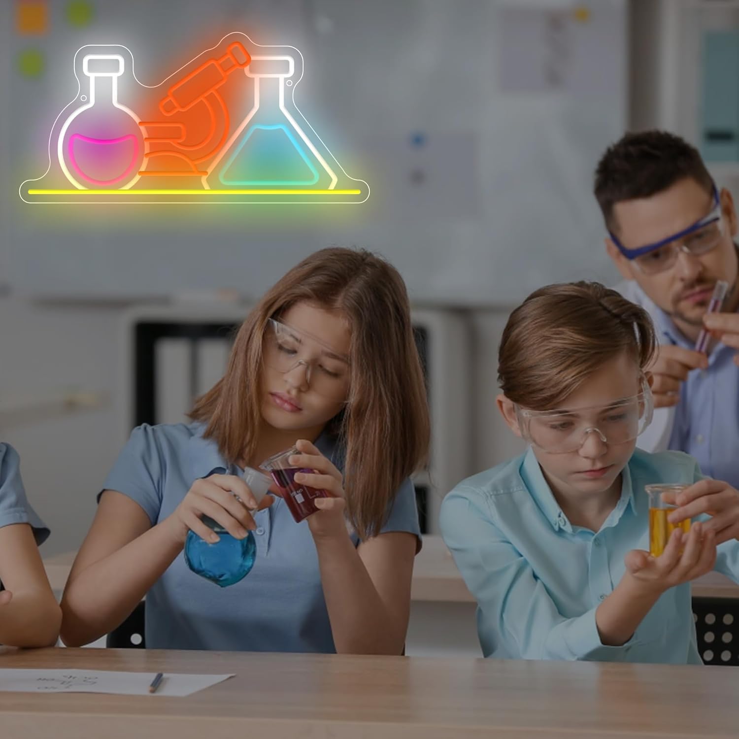 Science Laboratory Neon Sign U - Medical Lab Study recension och pris